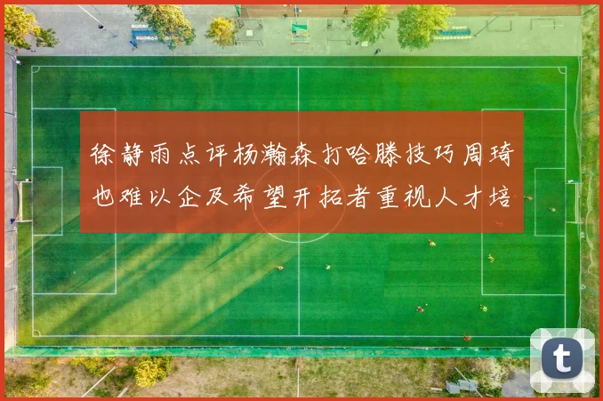 徐静雨点评杨瀚森打哈滕技巧周琦也难以企及希望开拓者重视人才培养